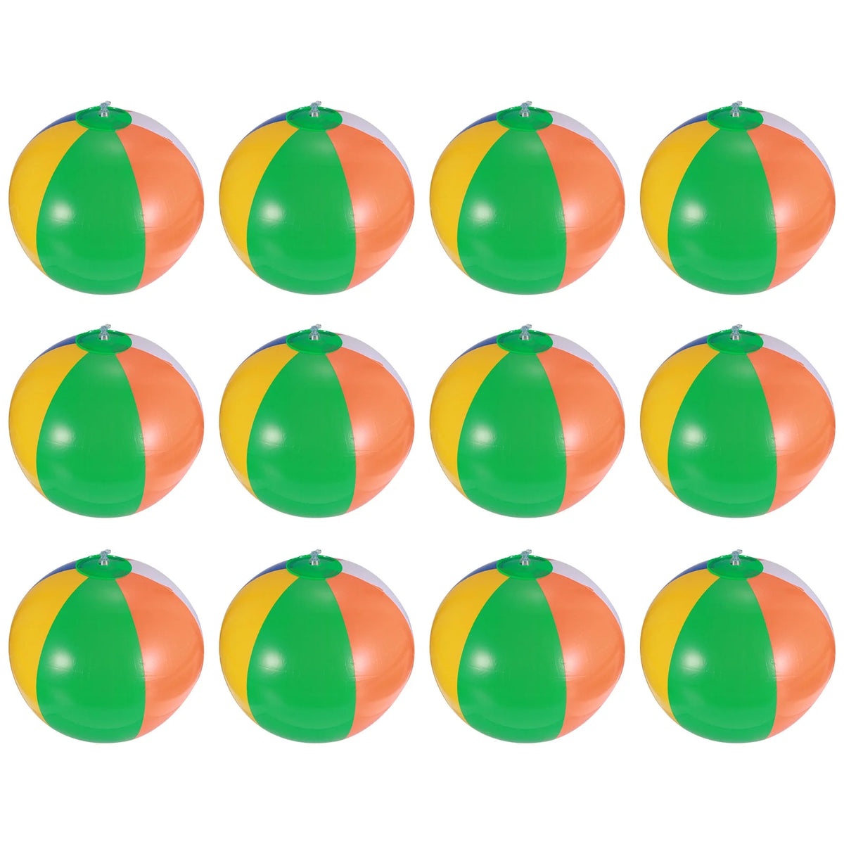 12 Pcs Inflatable Beach Balls Pool Toys Y44764