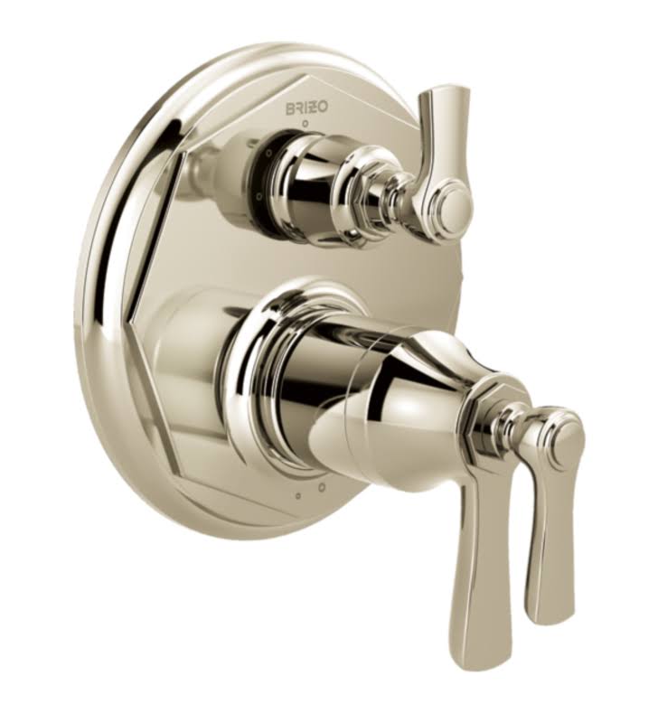 Luxe Nickel Thermostatic Valve with 3-Function Diverter Trim N715