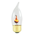25 Packs CA10 Chandelier Bulb Medium Base Flicker P21092