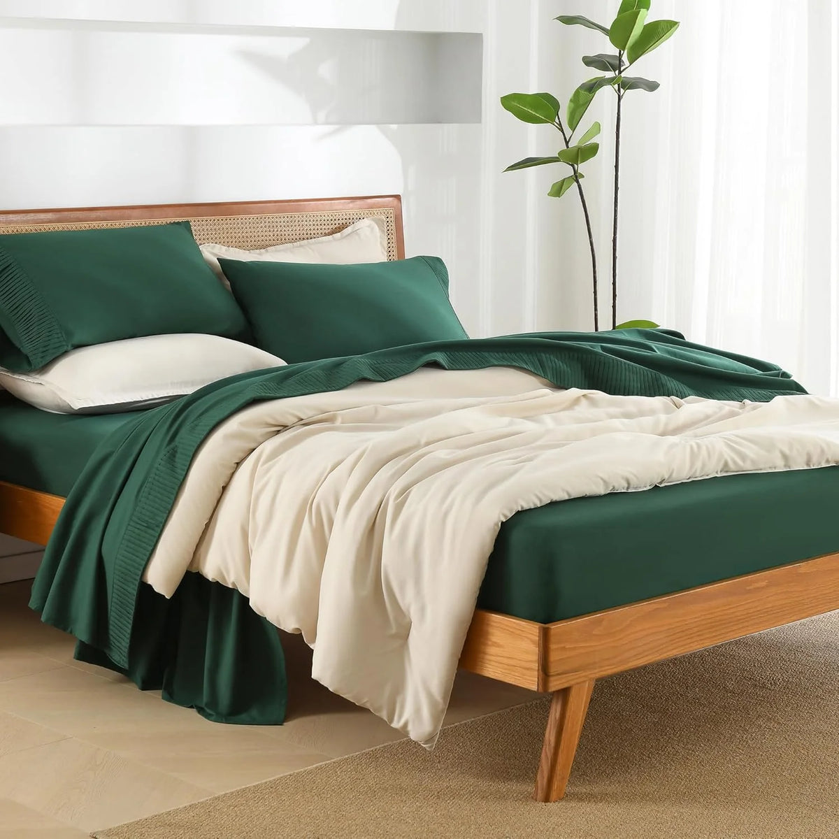King Size 4 Piece Microfiber Sheet Set K3256