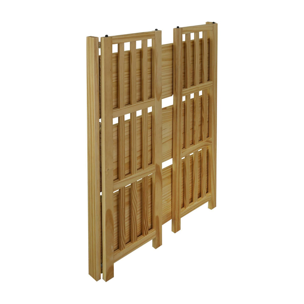4 Shelf Folding Bookcase Natural T8606