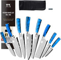 8-pieces Stainless Steel Kitchen Knife Set with Carry Roll Bag L3811
