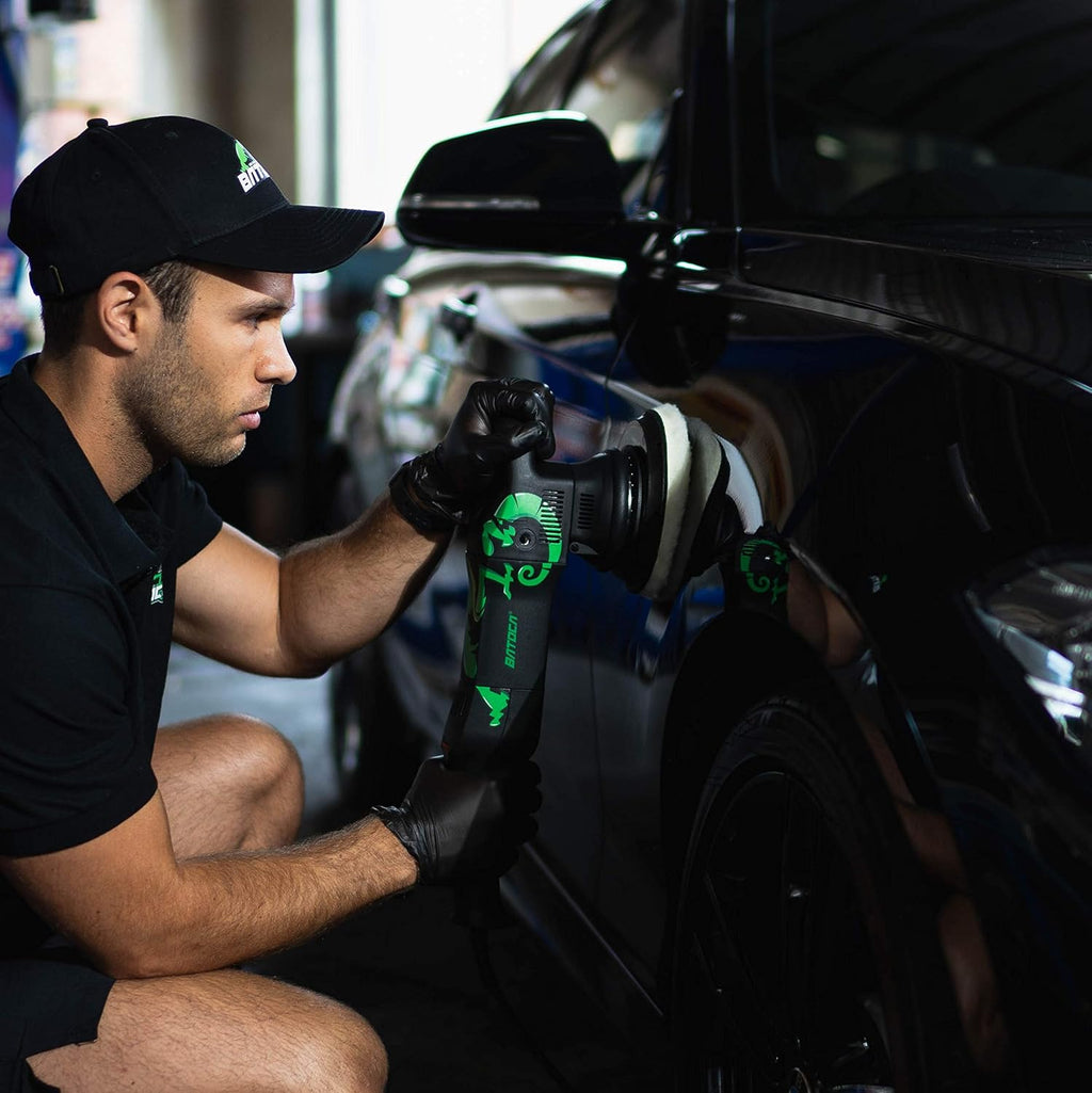 Dual Action Polisher, 6 Inches, 700w Random Orbital Car Buffer with Foam/Wool Pads, Microfiber Towels D83325