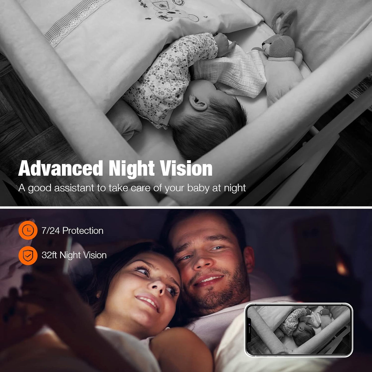 2K Security Camera with Night Vision, 2-Way Audio, Pack of 2 R36633