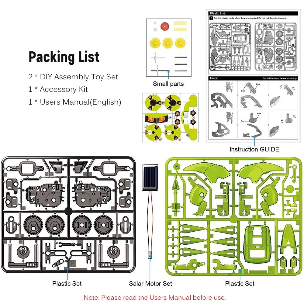 3 in 1 Solar Robot DIY STEM Science Experiment Assembly Model S762