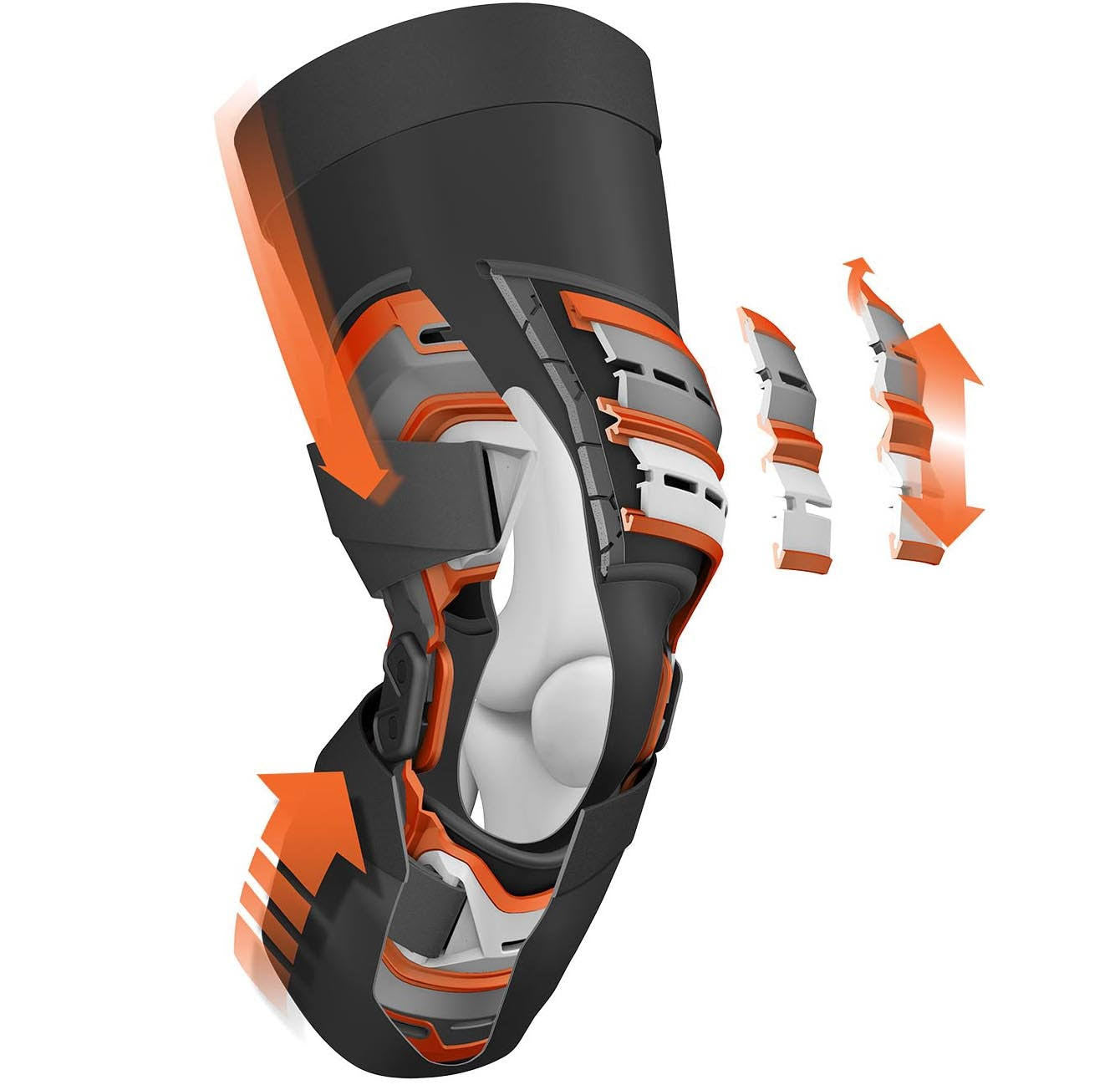 Black Left Large Knee Brace P7692