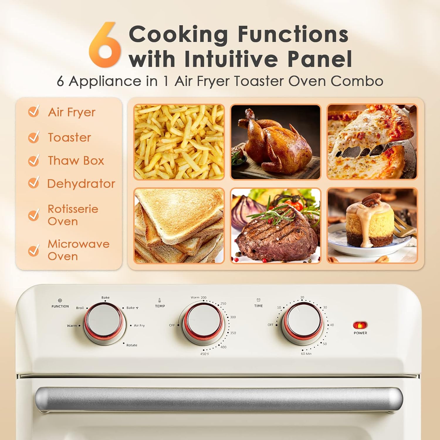 26.5Qt Stainless Steel Countertop Convection Oven Air Fryer A498347