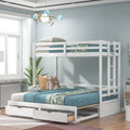 White Convertible Bunk Bed Z462854