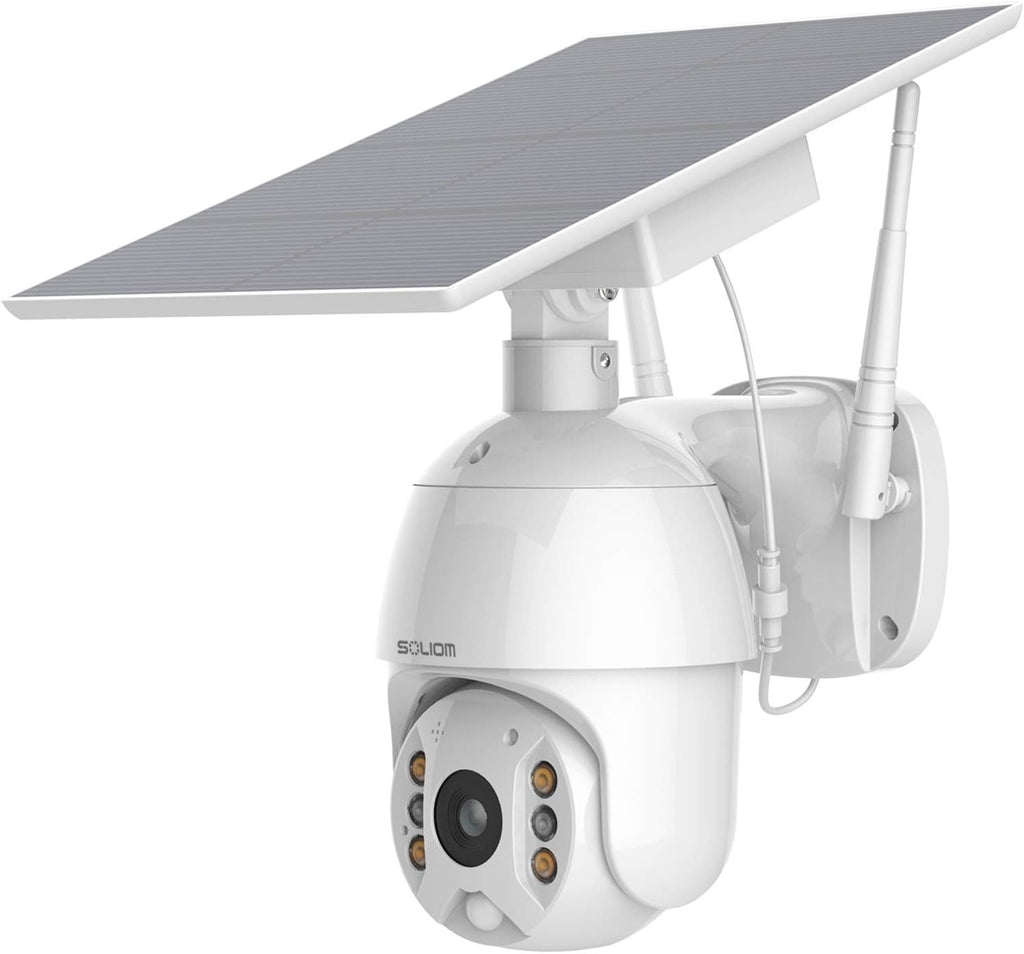 Wireless Outdoor Security Cameras with Solar Battery and Color Night Vision S864