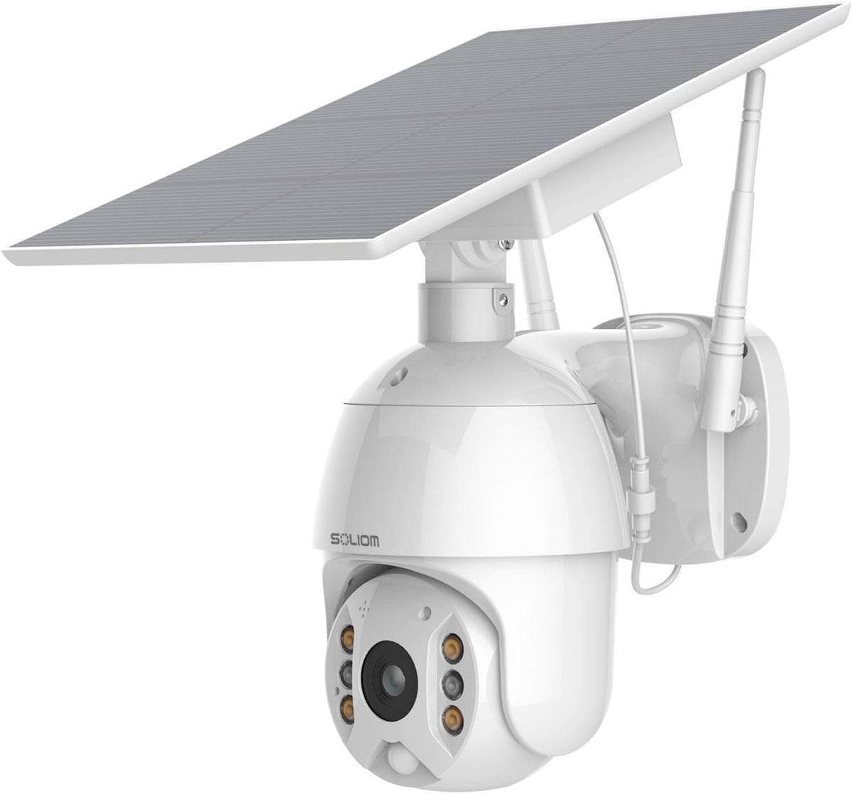 Wireless Outdoor Security Cameras with Solar Battery and Color Night Vision S864