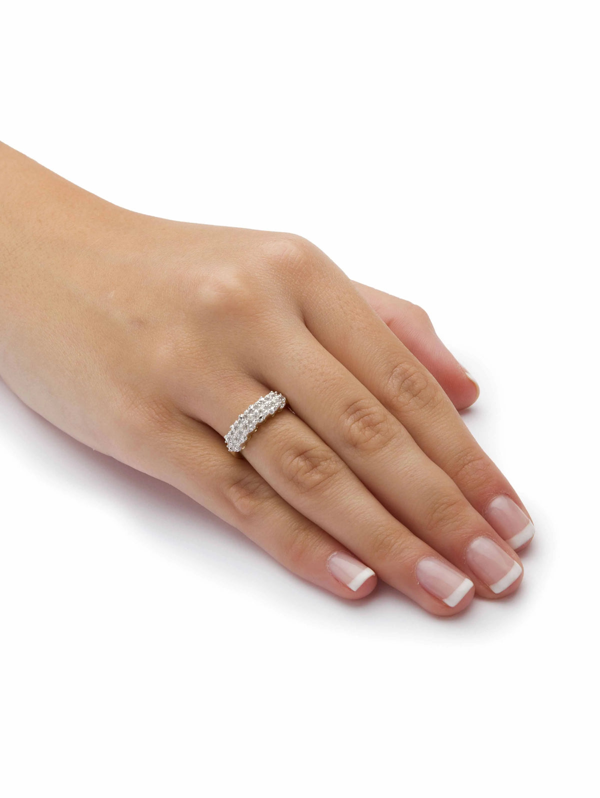 10k Yellow Gold Diamond Accent Cluster Ring P514525
