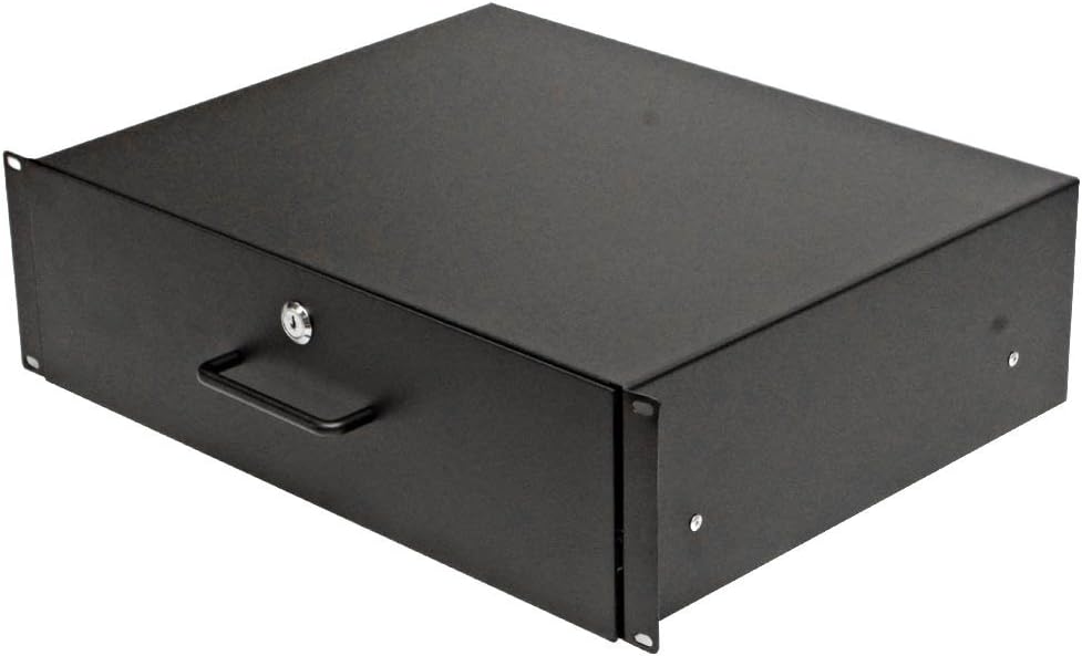 3 Space Rack Case Drawer with Lock & Key 3U L46305