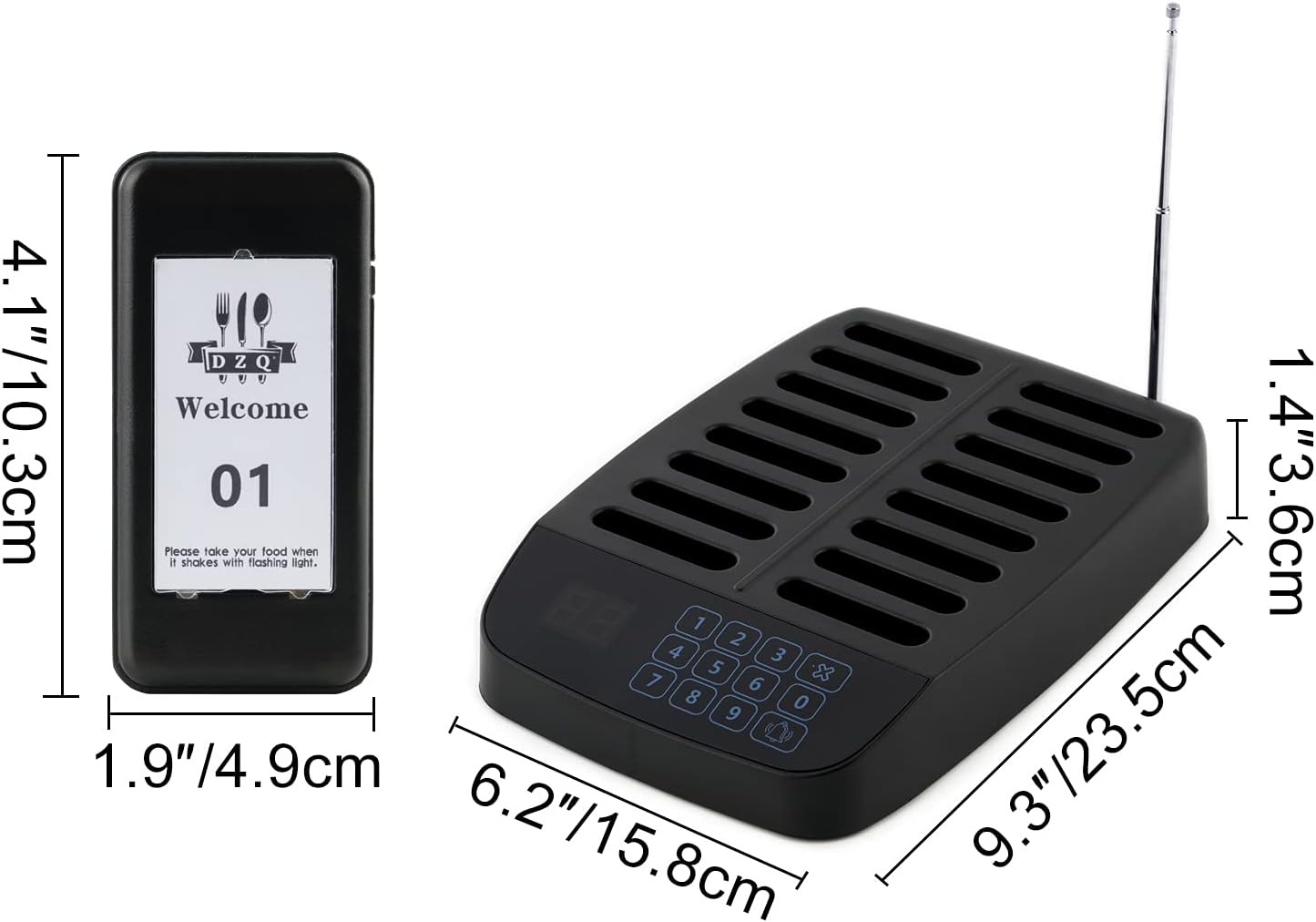 Wireless Calling System with 16 Pagers Z129225