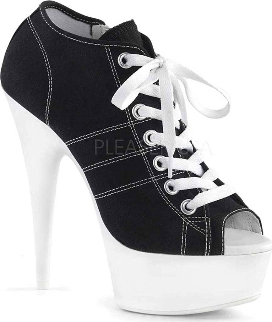 12 Black Canvas Neon White Pleaser E586