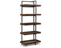 Industrial Entertainment Center Bookcase, Brown K3946