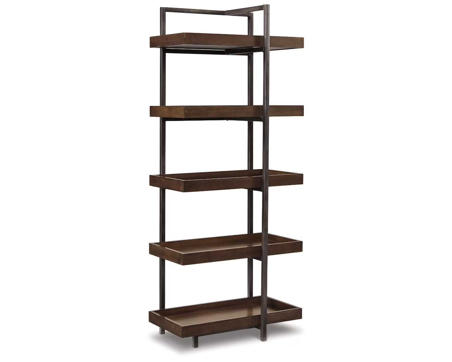 Industrial Entertainment Center Bookcase, Brown K3946