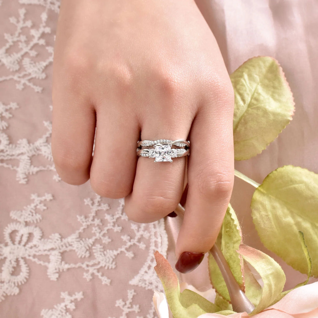 Sterling Silver CZ Ring Size 8.5 E172331