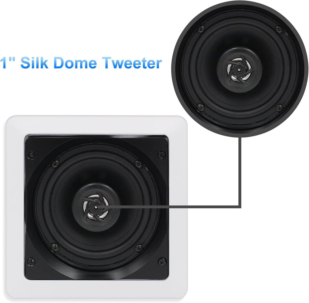 5.25 Inch 160W Flush Mount Ceiling Speakers Pack of 2 W120260