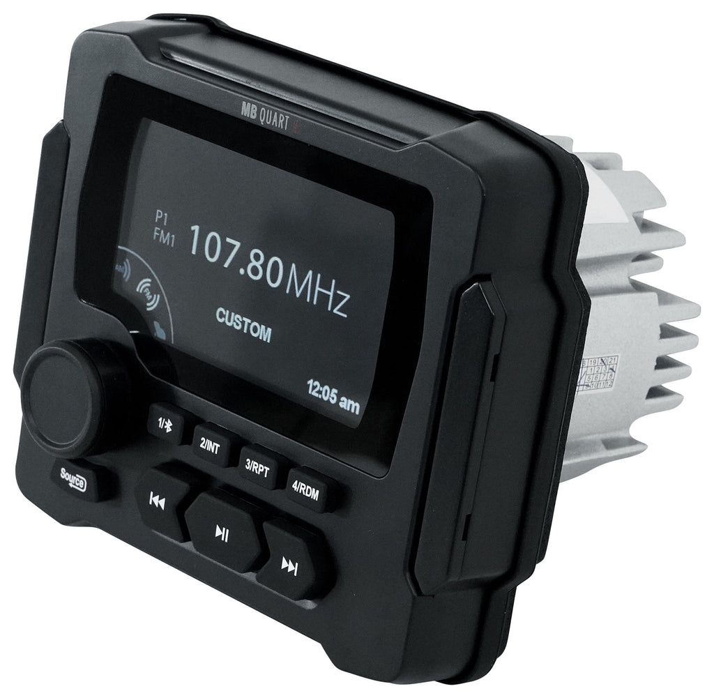 Marine Receiver with Bluetooth and 4 8" Black LED Speakers H95904