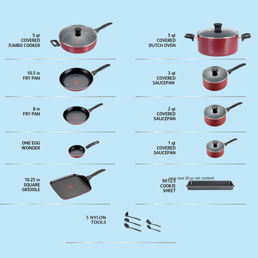 20 Piece Non-Stick Cookware Set R345629