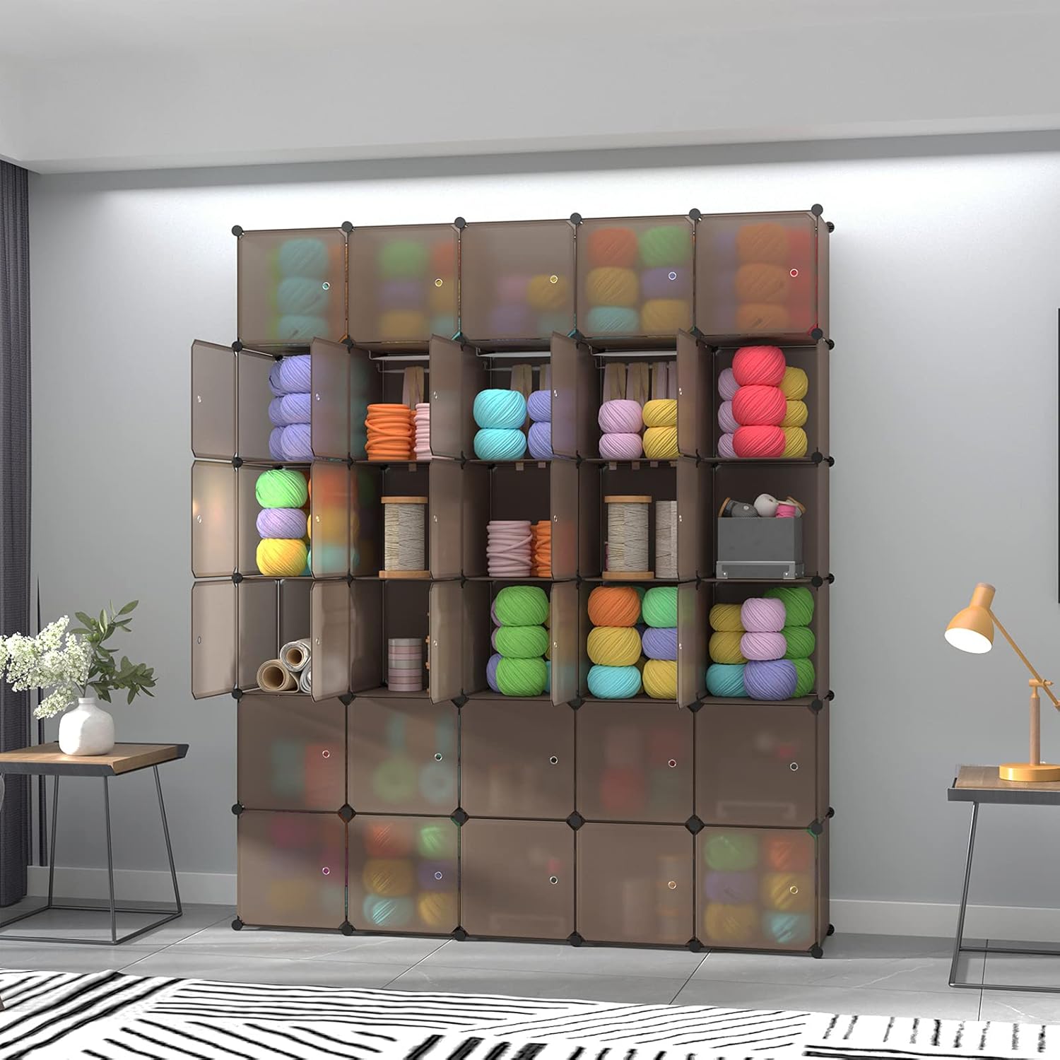 30-Cube Plastic Closet Organizer Shelves G95704
