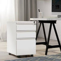 White 3-Drawer Vertical Filing Cabinet J86481