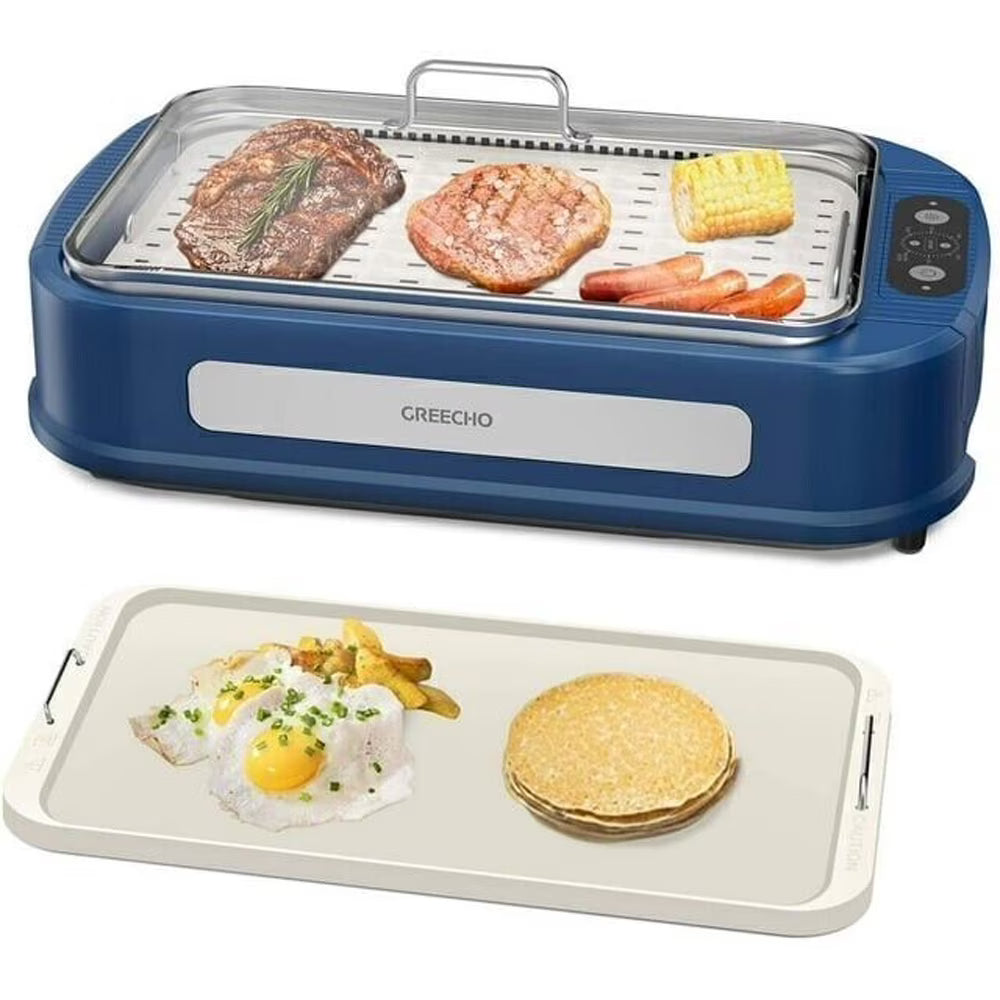 Electric Indoor Outdoor Smokeless Non Stick BBQ Grill M8359