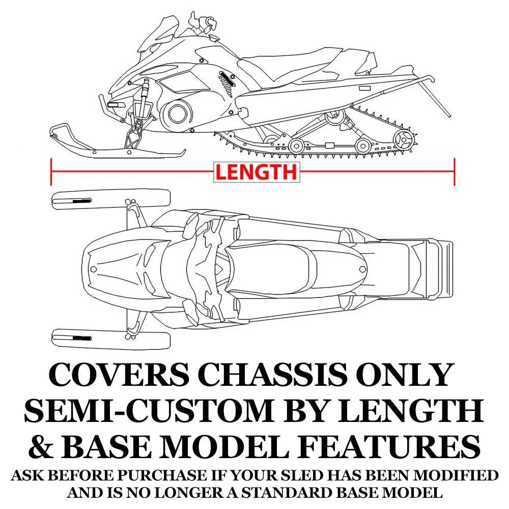 Trailerable 600 Denier Snowmobile Cover U906610