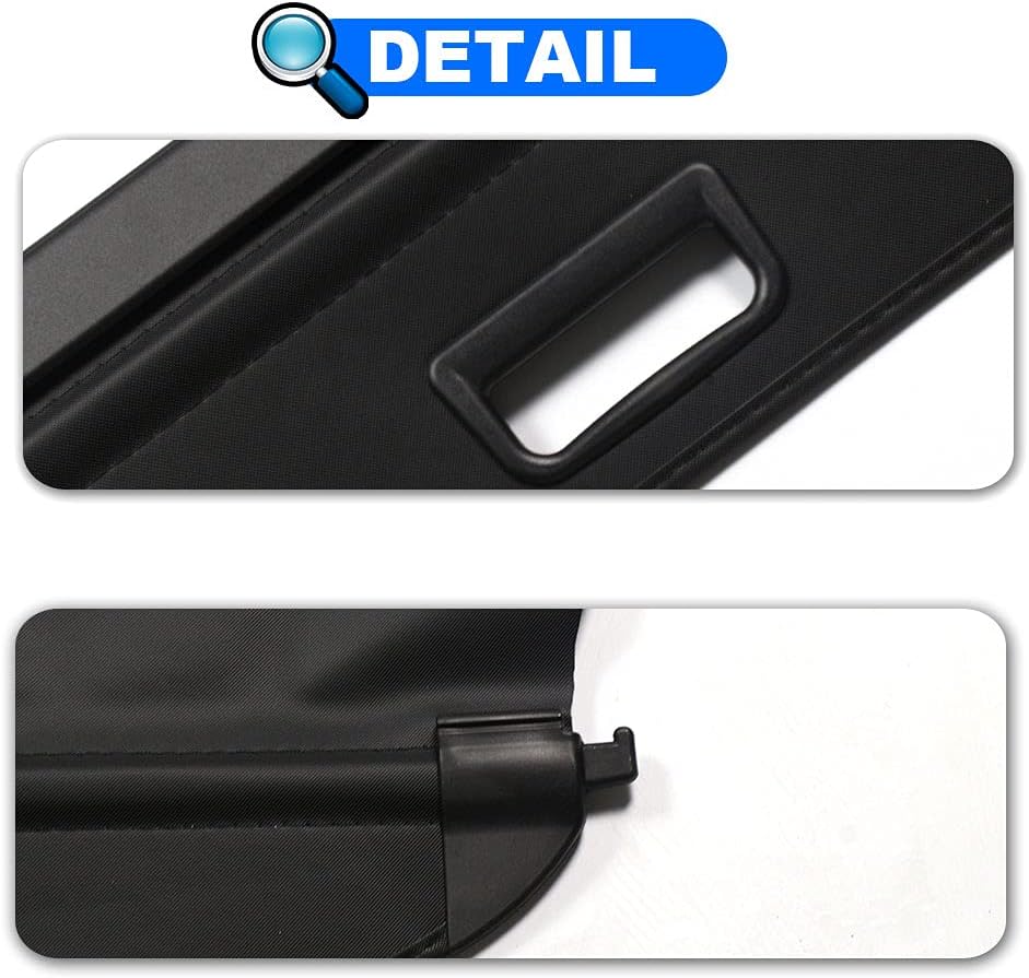 Cargo Cover Rear Trunk Retractable Security Shade Pack of 2 W97106