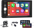 6.2" Touch Screen Car Stereo with Carplay Android Auto Bluetooth Backup Camera H26084