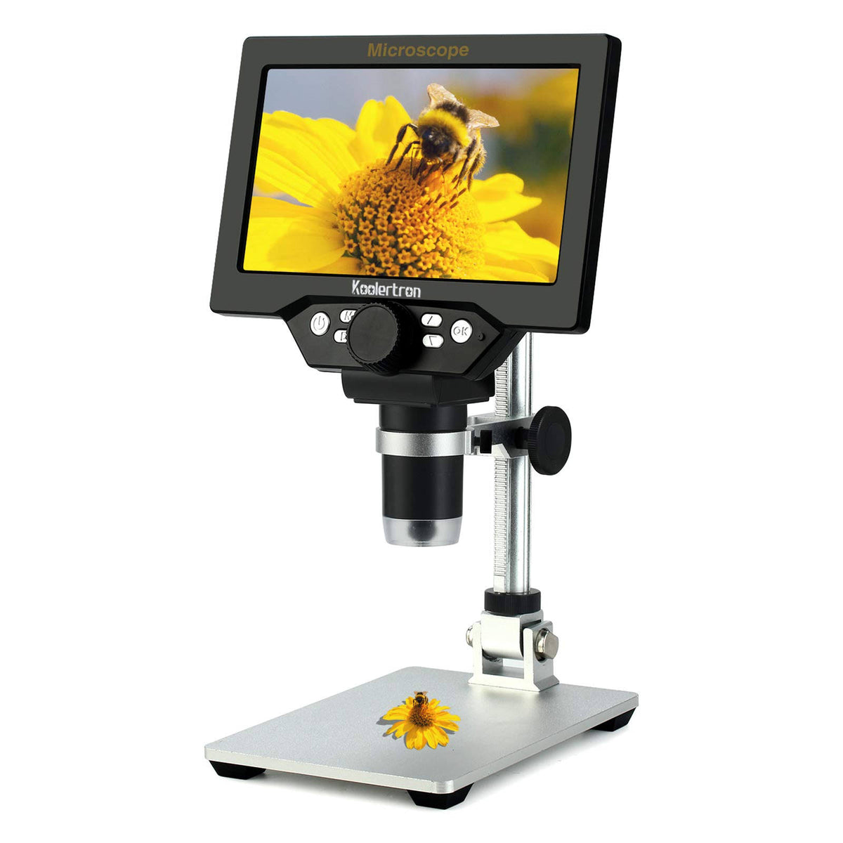 7 inch LCD Digital USB Microscope 12mp 1-1200x Magnification Handheld H81519