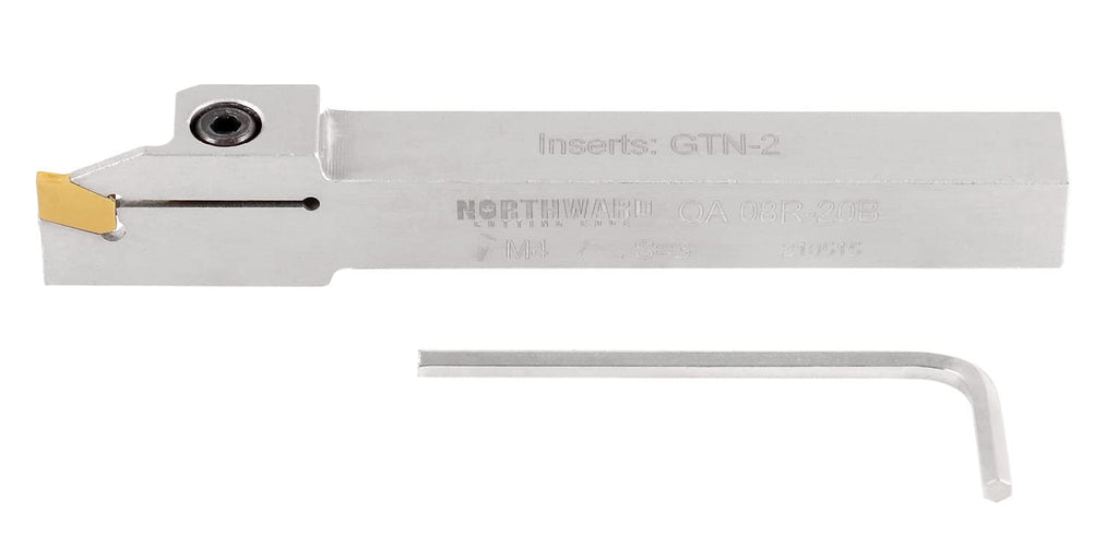 3/8'' by 1/2'' Heavy Duty Indexable Grooving/Parting Holder with Gtn-2 Tin Coated Carbide Insert S154244