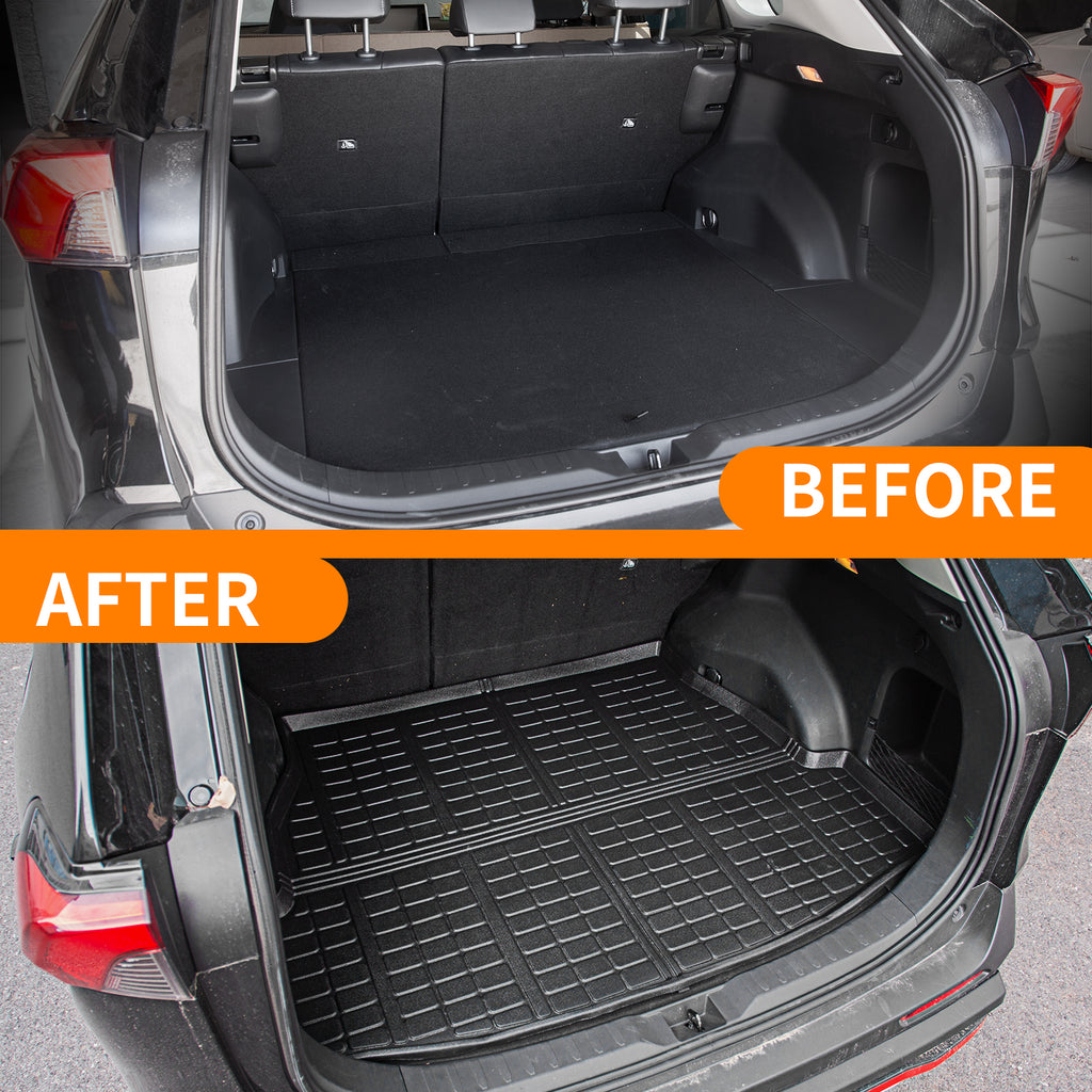 TPE Cargo Liner Trunk Floor Mats for Toyota Rav4 (Set of 4 Mats) J743