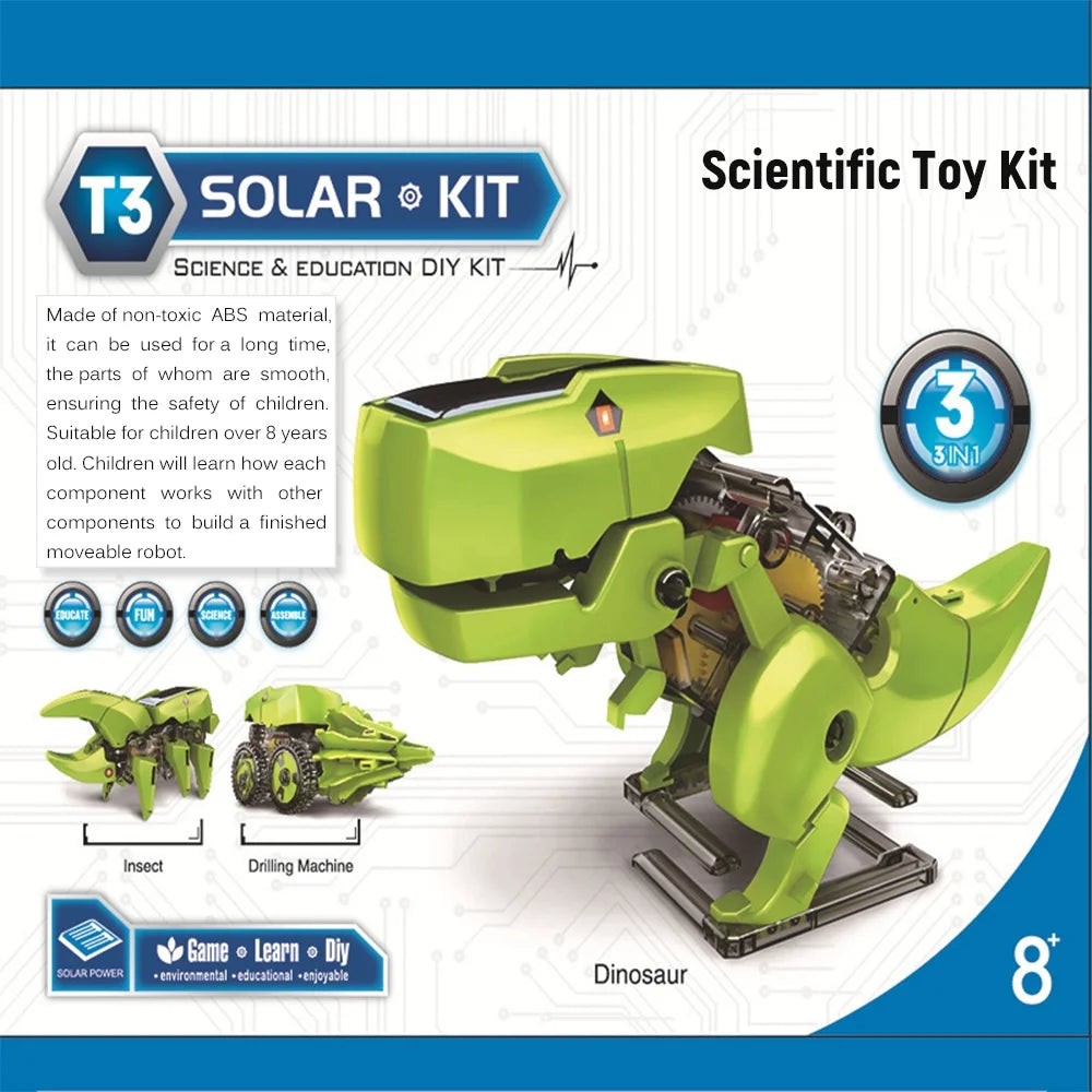 3 in 1 Solar Robot DIY STEM Science Experiment Assembly Model S762