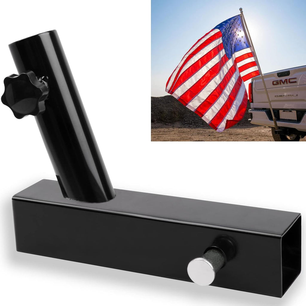 Dual Flag Pole Holder for SUV, RV, Pickup, Truck, Camper, Trailer C59882