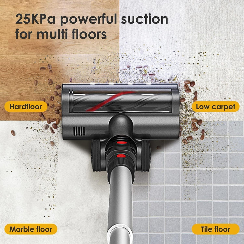 Cordless Stick Vacuum with 25kPa Suction, 50 Mins Runtime, 4 in 1 Lightweight Q316