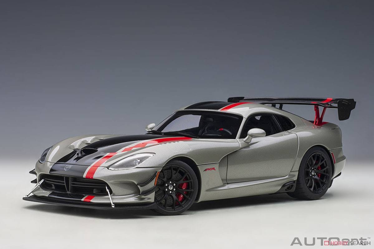 Metallic Silver Black Stripe Diecast Car J88352