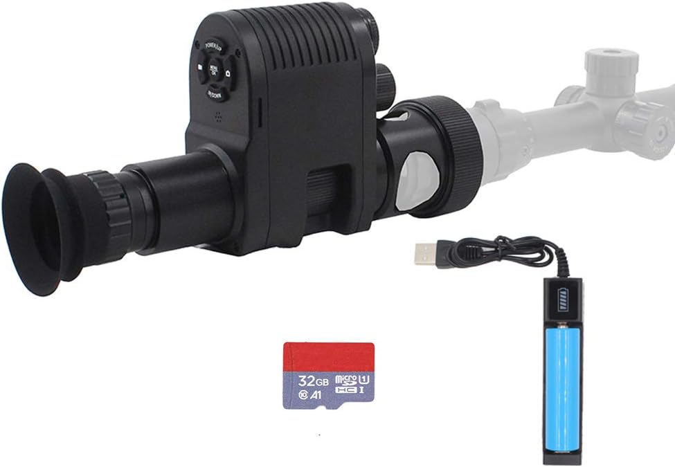 Integrated 720p Digital Night Vision Rifle Scope Monocular Hunting Camera DVR Camcorder with Built-in 850nm Infrared Flashlight D395