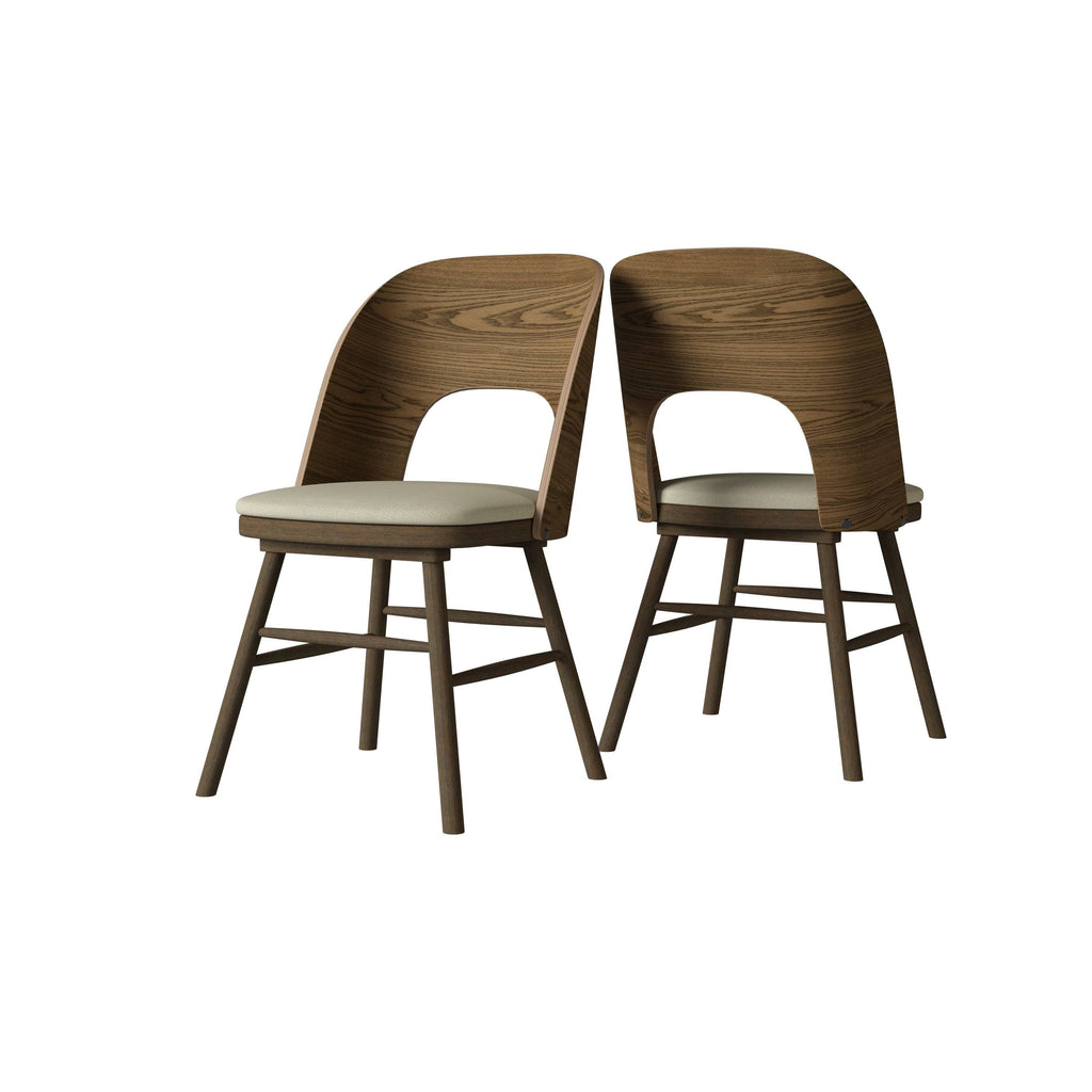 Oatmeal Beige Armless Side Chair (Set of 2) G102