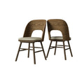 Oatmeal Beige Armless Side Chair (Set of 2) G102