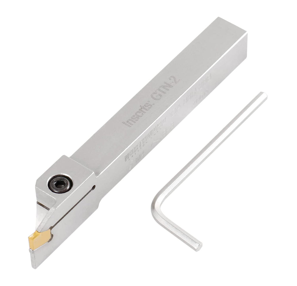 3/8'' by 1/2'' Heavy Duty Indexable Grooving/Parting Holder with Gtn-2 Tin Coated Carbide Insert S154244