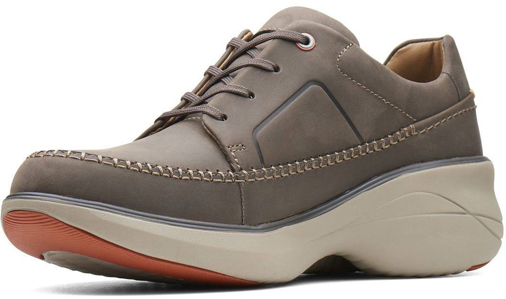 Dark Grey Leather Lace-Up Shoes C5508