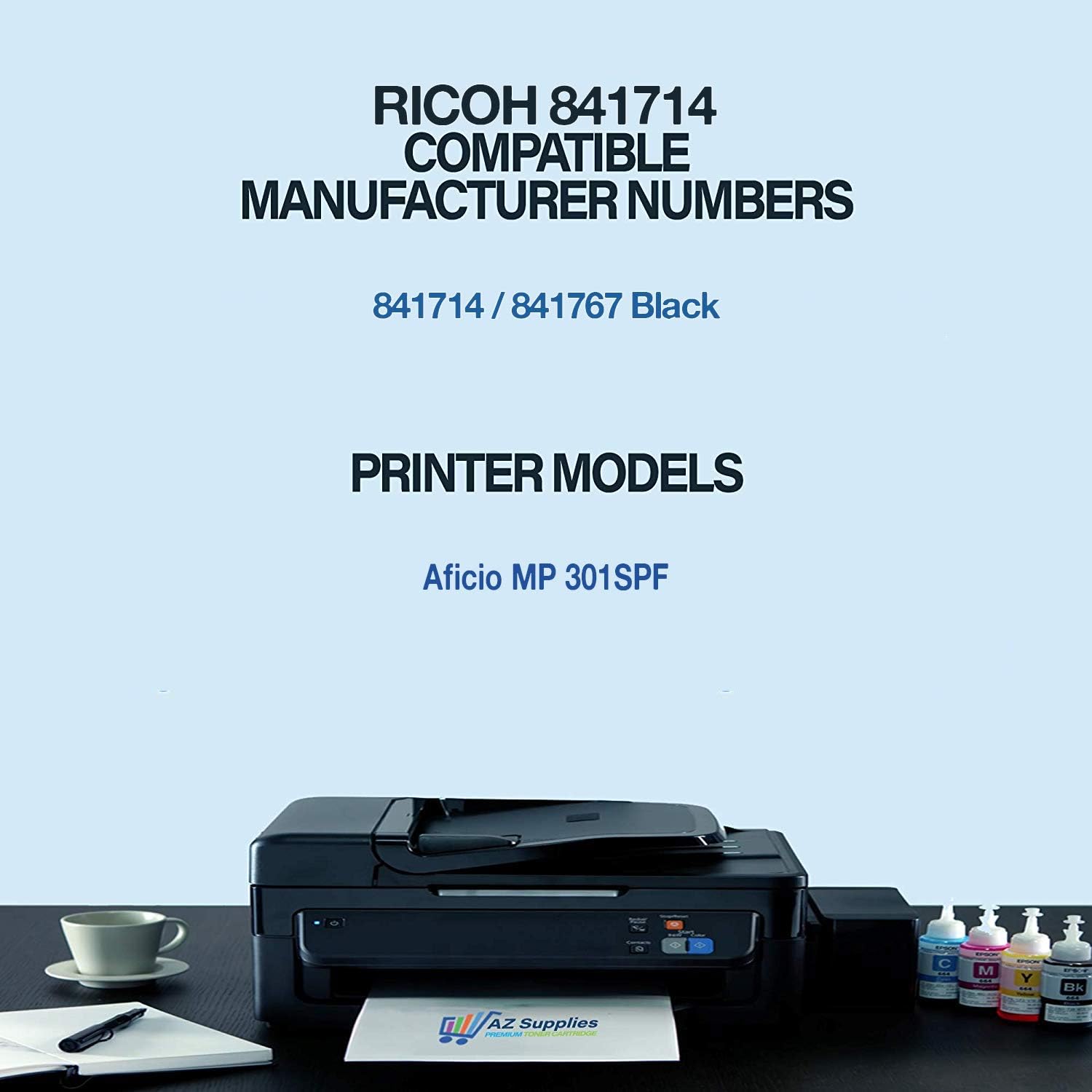 3xBlack Toner Cartridge for Ricoh Aficio MP 301SPF M951