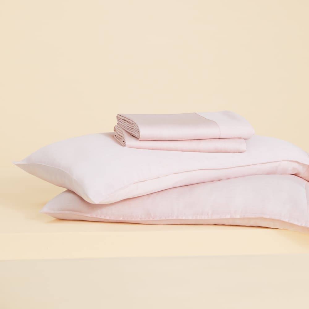 Queen Gray Stripe Eucalyptus Sheets K5376