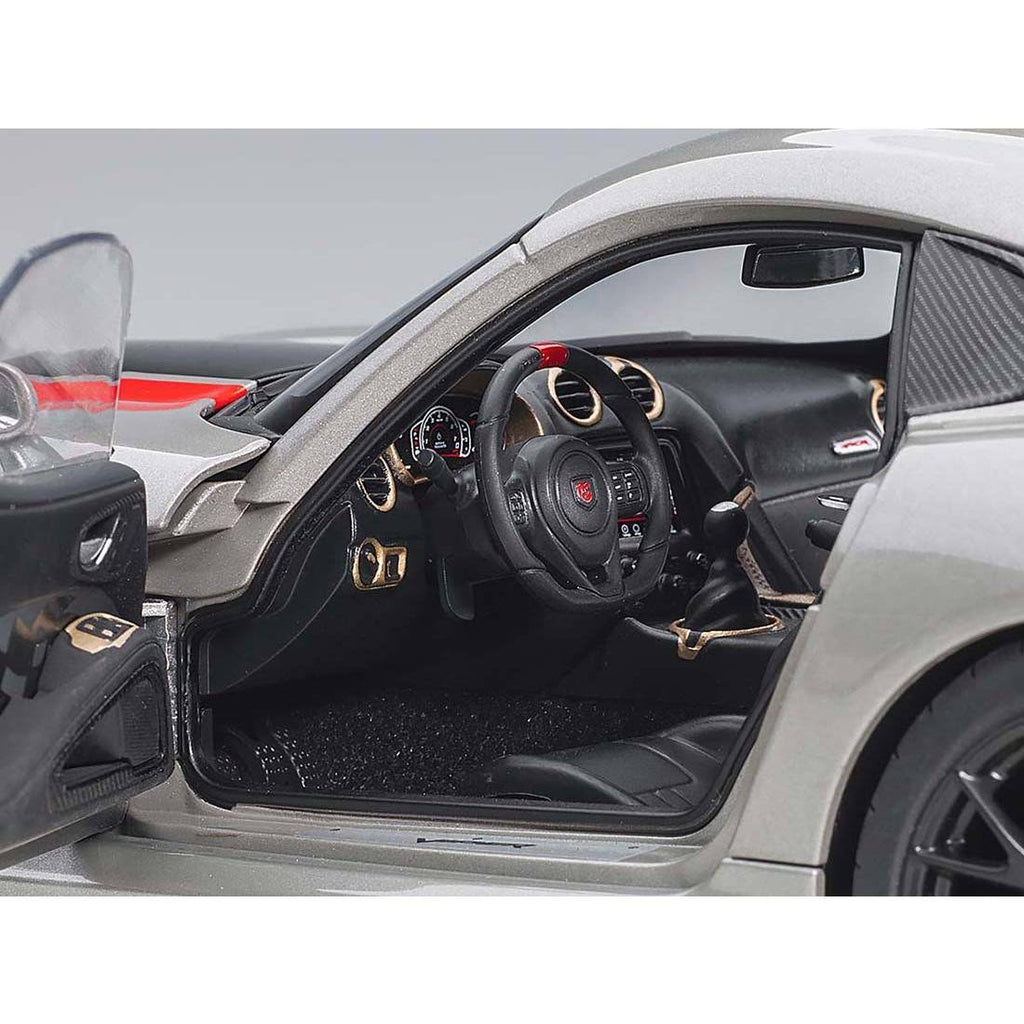 Metallic Silver Black Stripe Diecast Car J88352