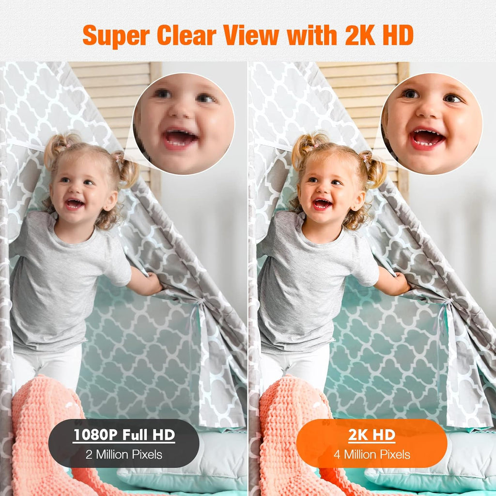 2K Security Camera with Night Vision, 2-Way Audio, Pack of 2 R36633