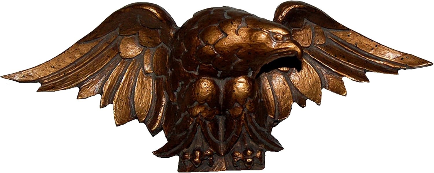 Bronze Eagle Carving Convex Mirror T14892