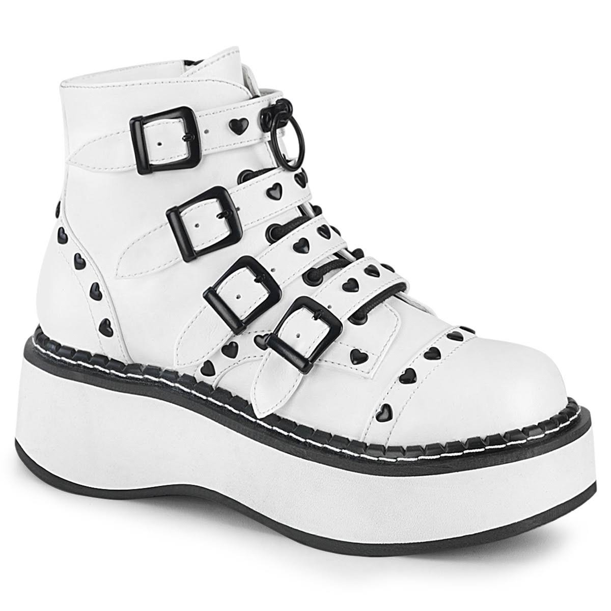 Black Vegan Leather Shoes Z843224