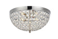 3 Light Crystal Chrome Flush Mount K6652