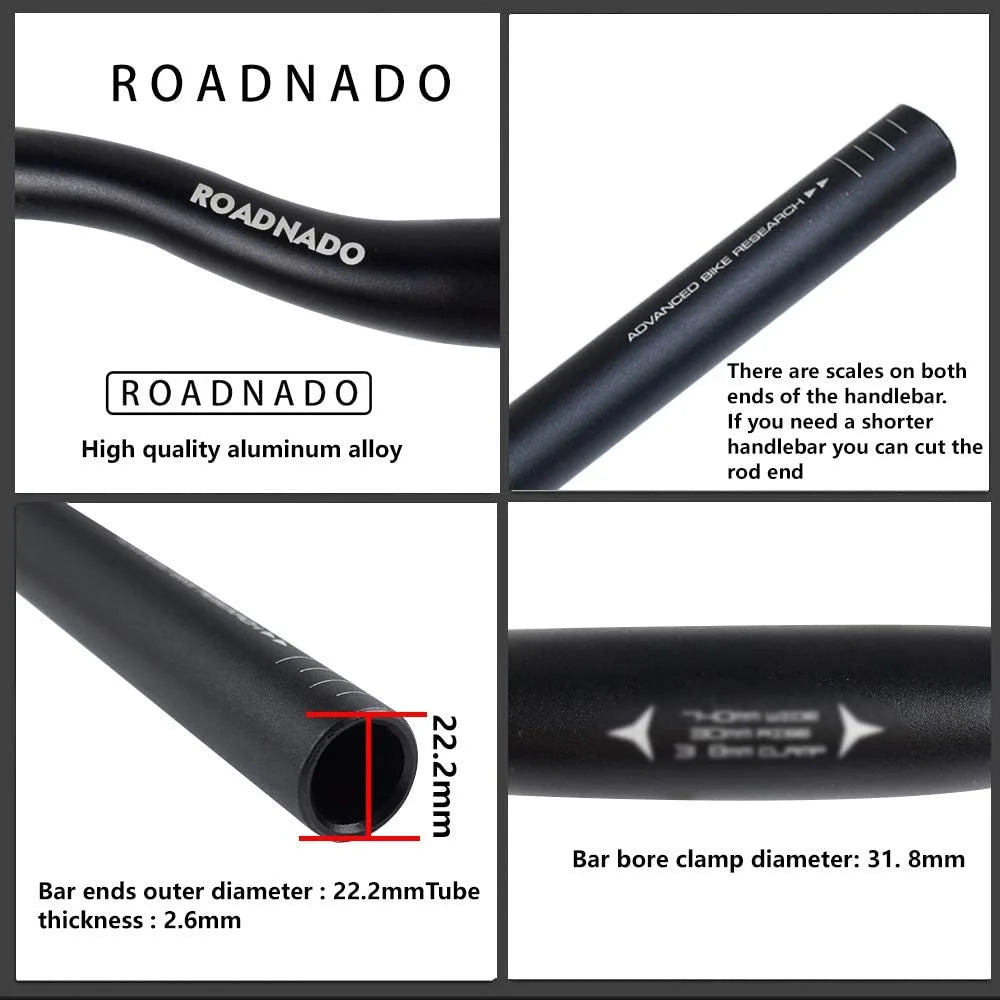 31.8*780mm Aluminium Alloy MTB Riser Handlebar V83840